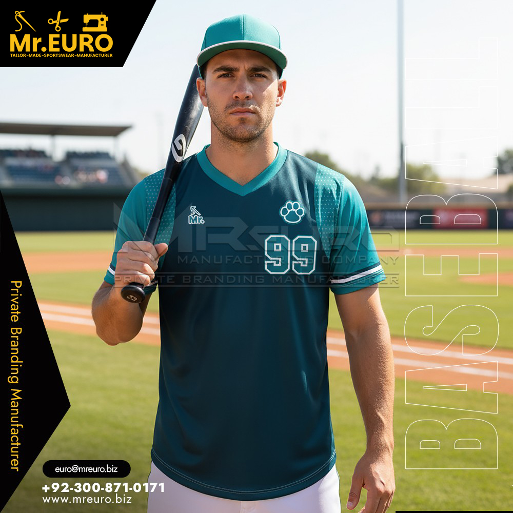 Sublimation Baseball V Neck Jersey