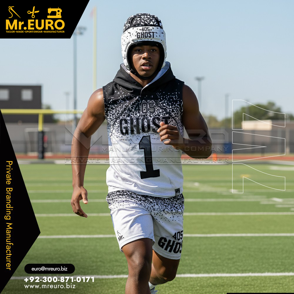 Custom Sublimated 7on7 Football Uniform – Personalized Jersey and Shorts Set