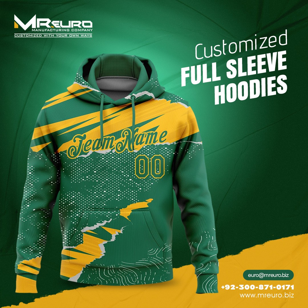 Pullover Long Sleeve Sublimation Design Hoodie