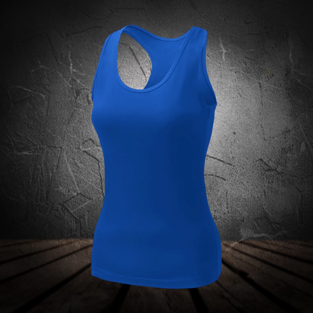 Women's Racerback Long Tight Fit Gym Tank Top
