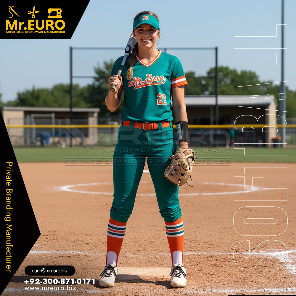 Ladies Softball V-Neck Uniform Custom Sublimation Teamwear